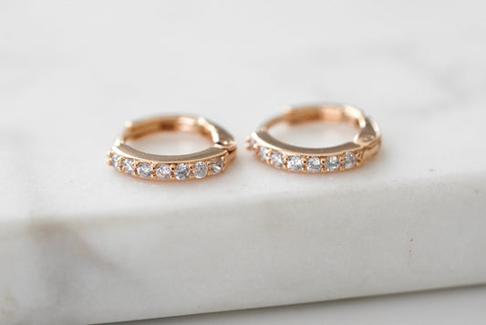 Goddess Collection - Rose Gold Andy Earrings
