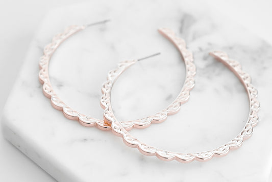 Goddess Collection - Rose Gold Athena Earrings