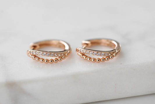 Goddess Collection - Rose Gold Elle Earrings