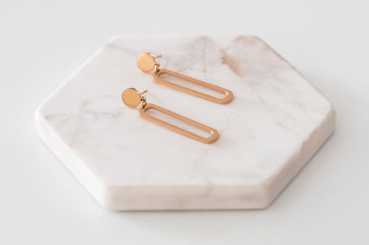 Goddess Collection - Rose Gold Genesis Earrings
