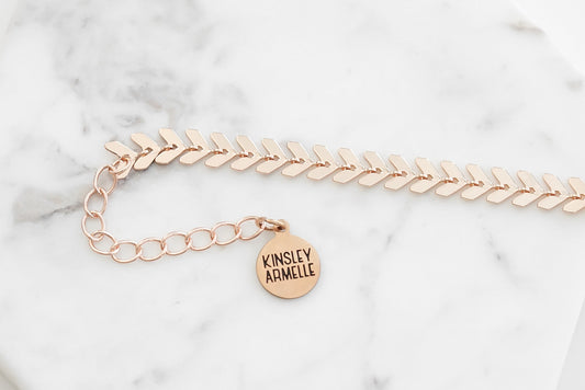 Goddess Collection - Rose Gold Lance Bracelet
