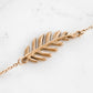 Goddess Collection - Rose Gold Laurel Leaf Clasp Bracelet