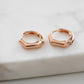 Goddess Collection - Rose Gold Omega Earrings