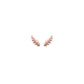 Goddess Collection - Rose Gold Petite Laurel Leaf Stud Earrings