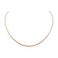 Goddess Collection - Rose Gold Ravel Necklace 2.5 MM