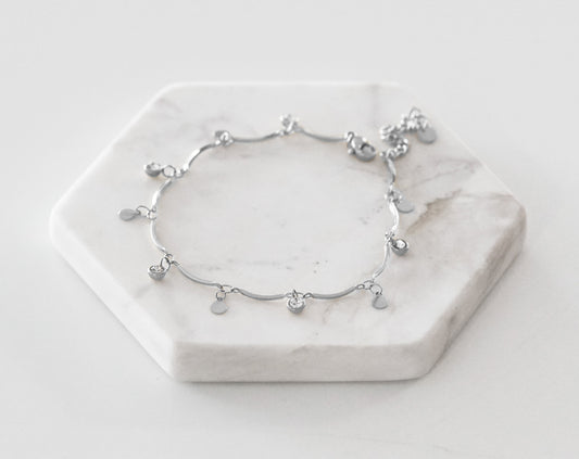 Goddess Collection - Silver Aila Anklet