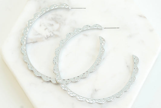 Goddess Collection - Silver Athena Earrings
