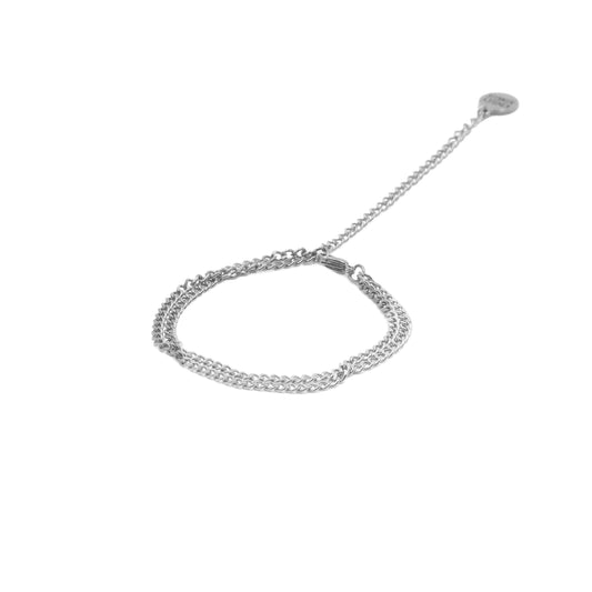 Goddess Collection - Silver Dual Curb Bracelet (Limited Edition)