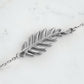 Goddess Collection - Silver Laurel Leaf Clasp Bracelet
