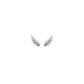 Goddess Collection - Silver Petite Laurel Leaf Stud Earrings