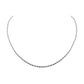 Goddess Collection - Silver Ravel Necklace 2.5 MM