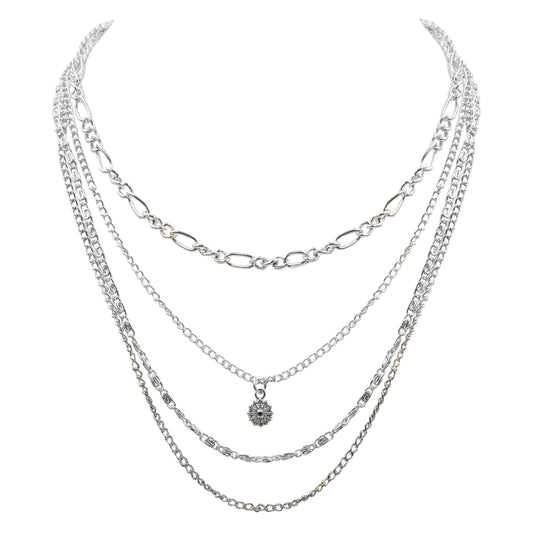 Goddess Collection - Silver Zara Necklace