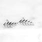 Goddess Collection - Silver Petite Laurel Leaf Stud Earrings