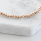 Goddess Collection - Rose Gold Demi Bracelet 3mm
