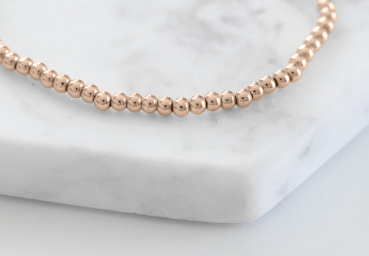 Goddess Collection - Rose Gold Demi Bracelet 3mm