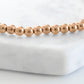 Goddess Collection - Rose Gold Demi Bracelet 4mm