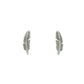 Goddess Collection - Silver Quill Stud Earrings