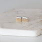 Gracie Collection - Silver Amber Quartz Stud Earrings