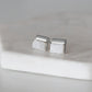 Gracie Collection - Silver Pearl Quartz Stud Earrings