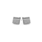 Gracie Collection - Silver Stormy Quartz Stud Earrings