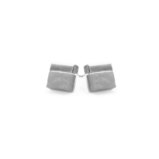 Gracie Collection - Silver Stormy Quartz Stud Earrings