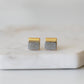 Gracie Collection - Stormy Quartz Stud Earrings
