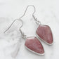 Ivy Collection - Silver Ruby Earrings