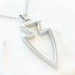 Jasper Collection - Silver Arrowhead Necklace