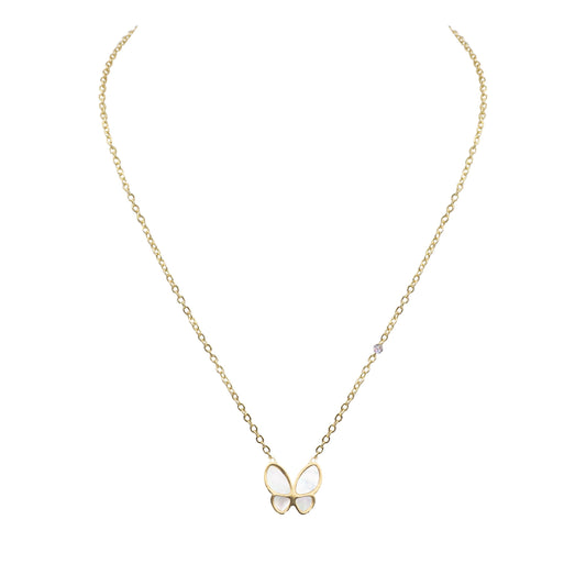 Kalysa Collection - Ashen Butterfly Necklace