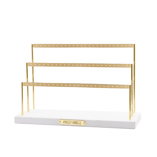 Organizer Collection - Gold Earring Ladder - 3 Rows