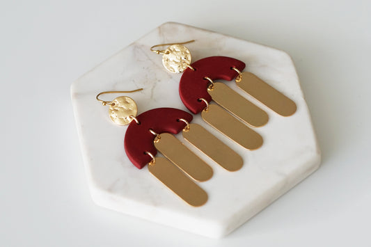 Kissa Collection - Maroon Earrings