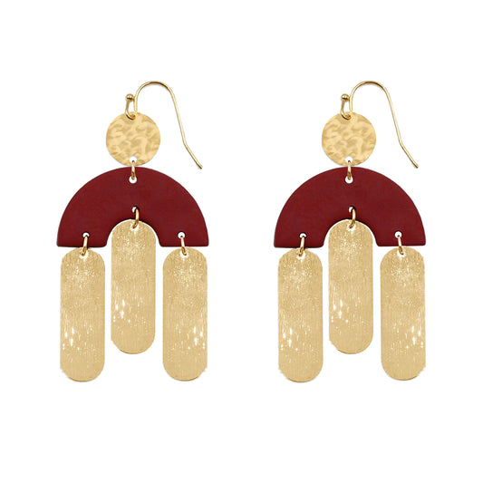 Kissa Collection - Maroon Earrings