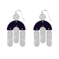 Kissa Collection - Silver Navy Earrings