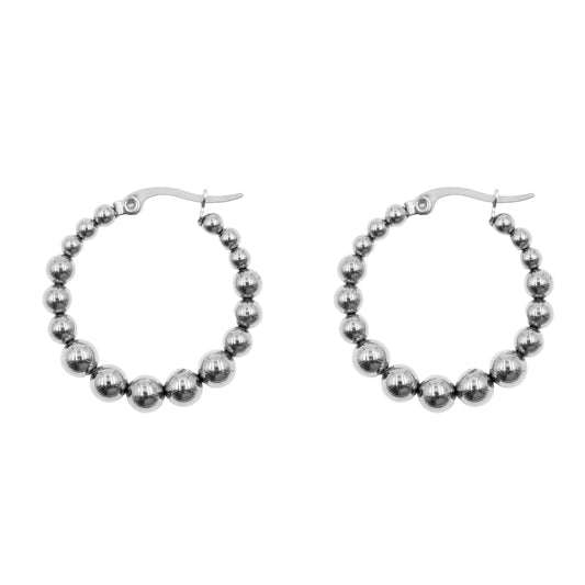 Landen Collection - Silver Hoop Earrings