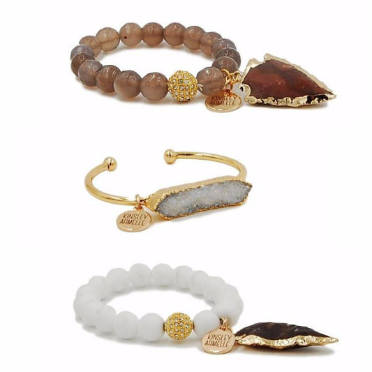 Leather & Lace Bracelet Stack