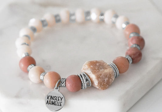 Lorelay Collection - Silver Coral Bracelet