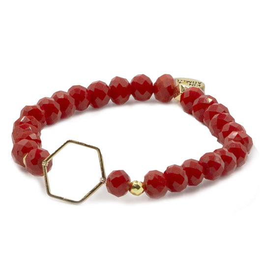 Lucinda Collection - Maroon Bracelet