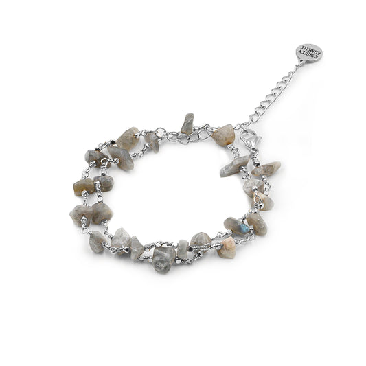 Luiza Collection - Silver Haze Wrap Bracelet