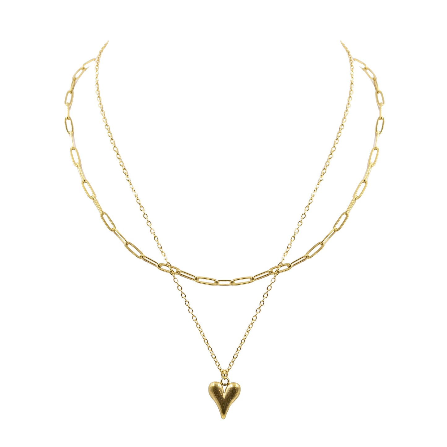 Lynsey Collection - Layered Heart Necklace