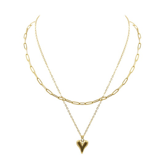 Lynsey Collection - Layered Heart Necklace