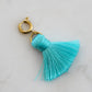 Maker Collection - Aqua Marine Tassel Charm