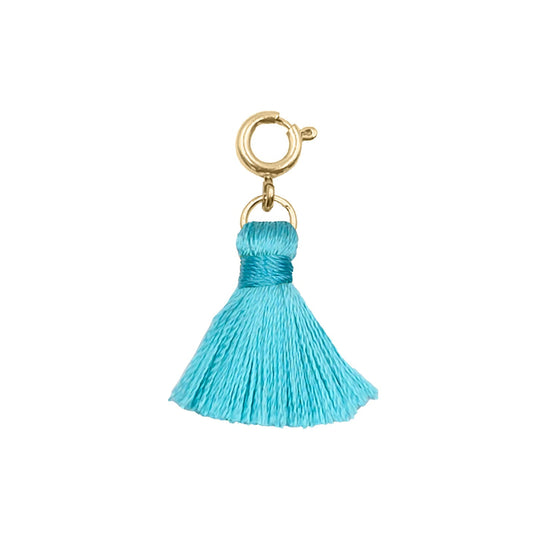 Maker Collection - Aqua Marine Tassel Charm