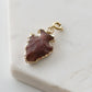Maker Collection - Brown Arrowhead Charm