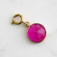 Maker Collection - Fuchsia Circle Charm