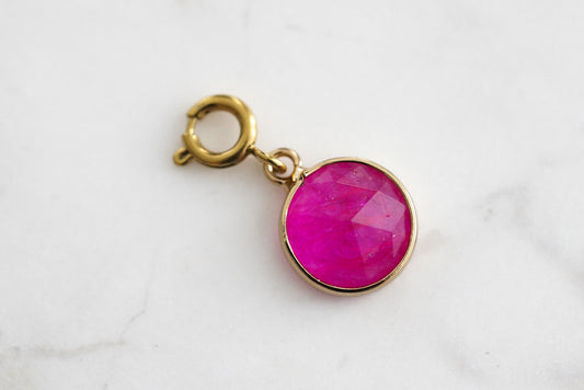 Maker Collection - Fuchsia Circle Charm