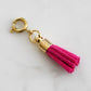 Maker Collection - Fuchsia Suede Tassel Charm