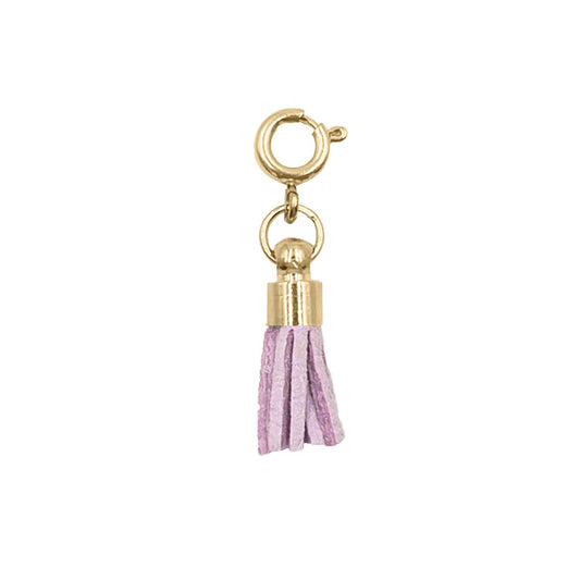 Maker Collection - Mauve Suede Tassel Charm