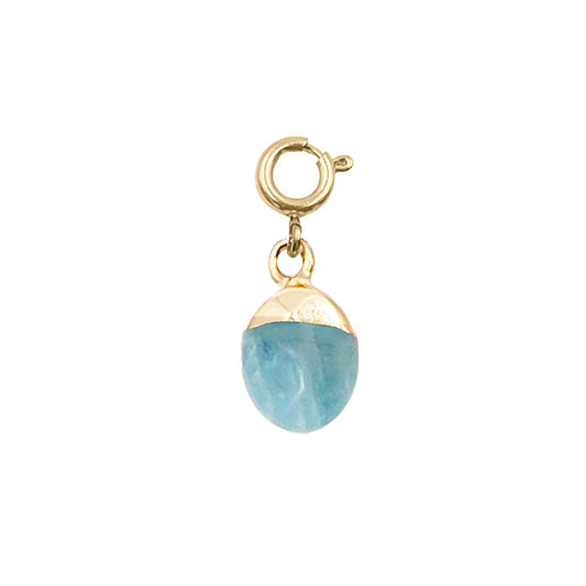 Maker Collection - Mint Dipped Oval Charm