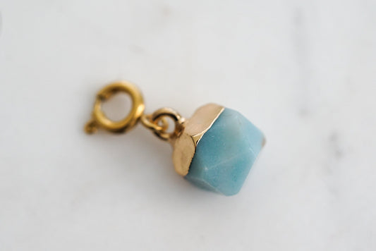 Maker Collection - Mint Icosahedron Charm