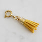 Maker Collection - Mustard Suede Tassel Charm